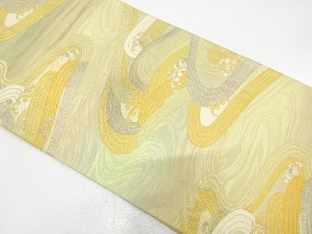 アンティーク　荒波模様織り出し袋帯（材料）